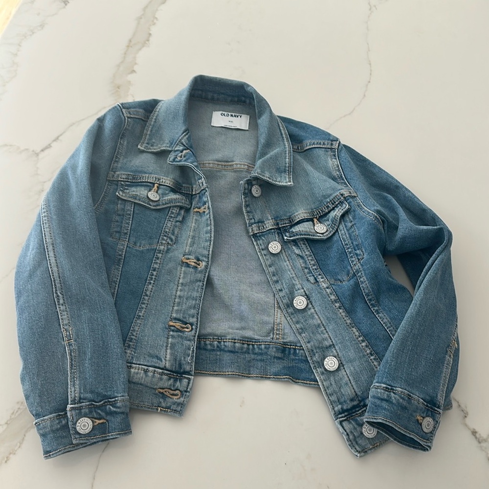 Girls Jean jacket old navy size 8